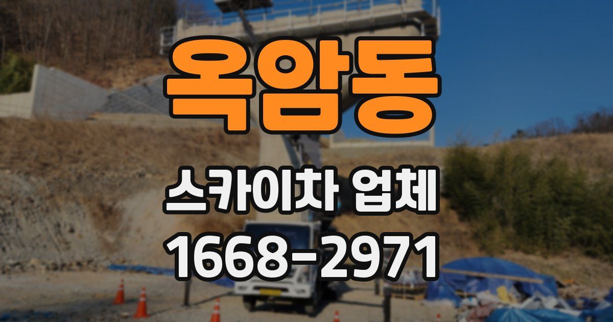 옥암동 스카이차 업체