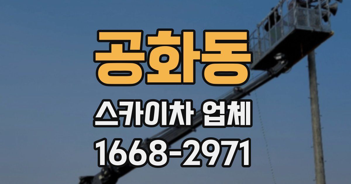 공화동 스카이차 업체
