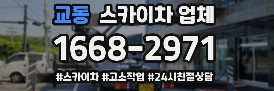 교동 스카이차 업체