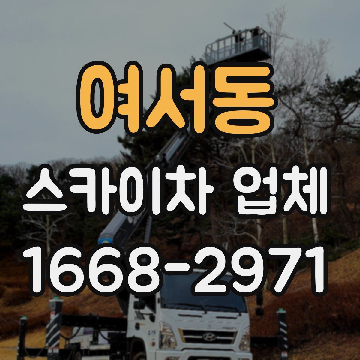 여서동 스카이차 업체