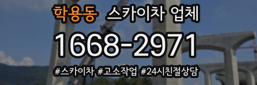 학용동 스카이차 업체