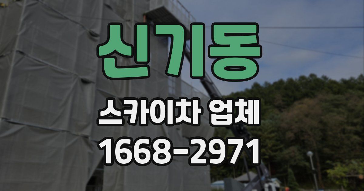 신기동 스카이차 업체