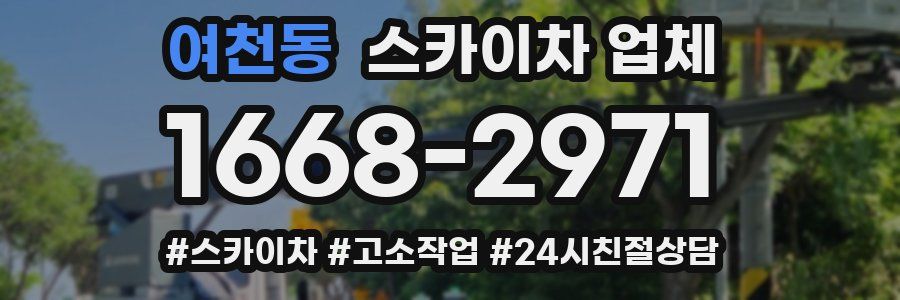 여천동 스카이차 업체