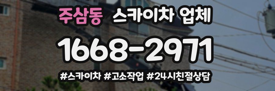 주삼동 스카이차 업체
