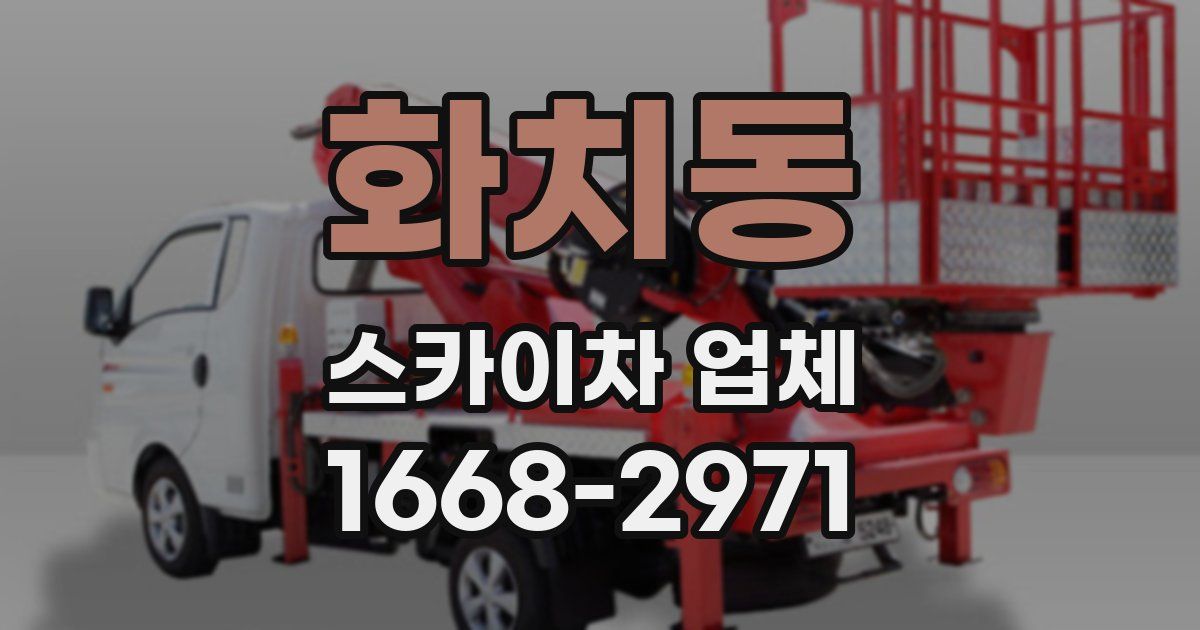화치동 스카이차 업체