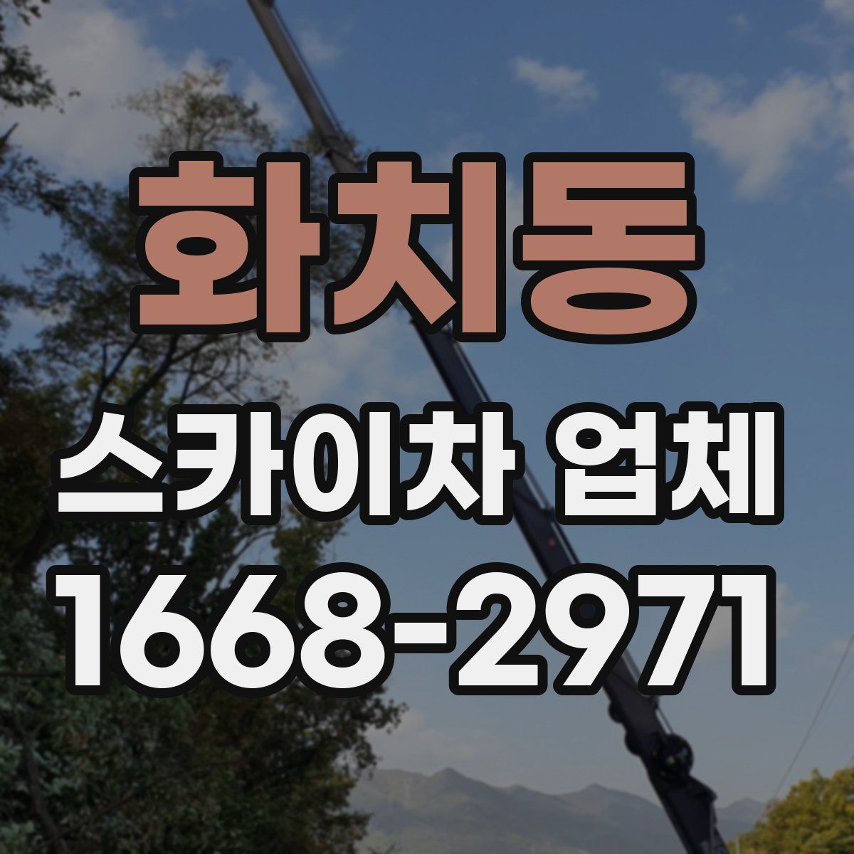 화치동 스카이차 업체