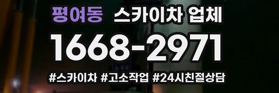 평여동 스카이차 업체