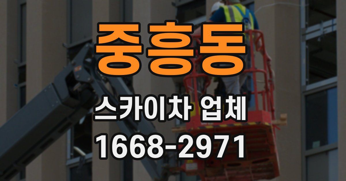 중흥동 스카이차 업체