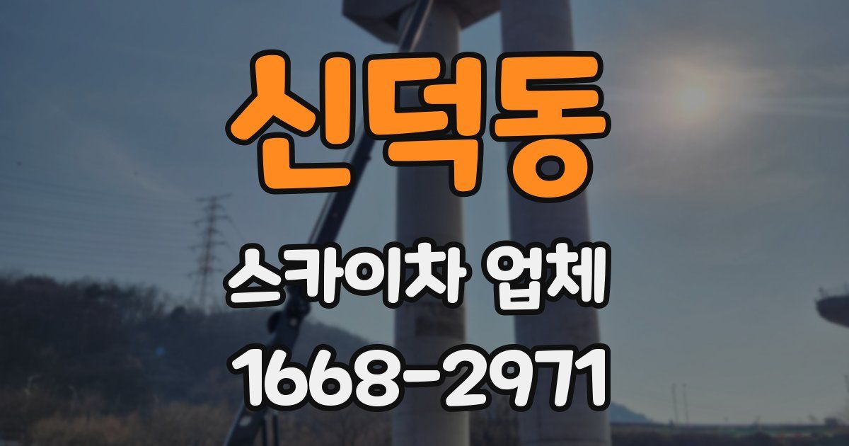 신덕동 스카이차 업체