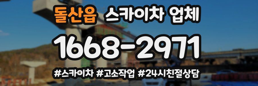 돌산읍 스카이차 업체
