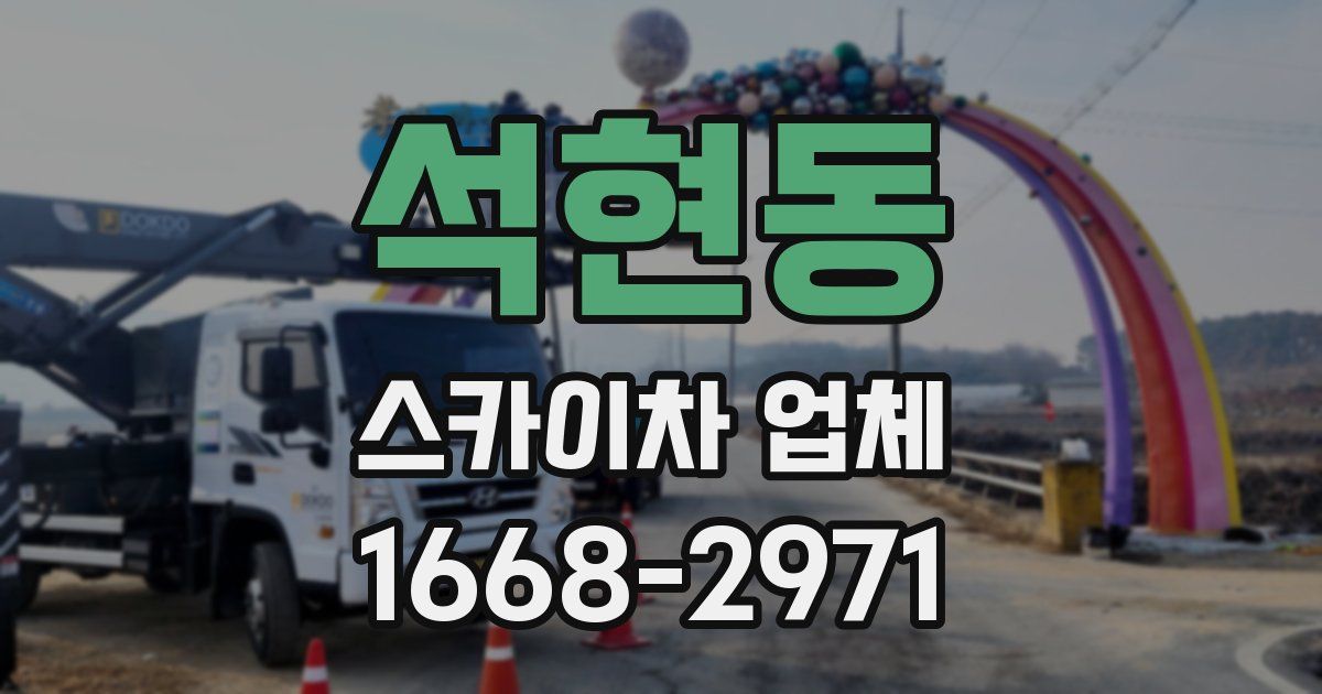 석현동 스카이차 업체