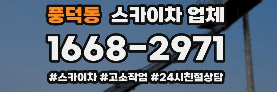 풍덕동 스카이차 업체