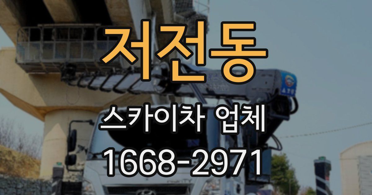 저전동 스카이차 업체
