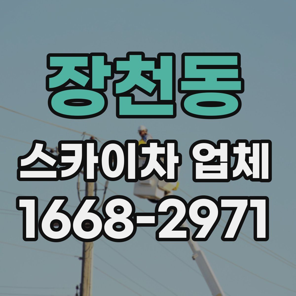 장천동 스카이차 업체