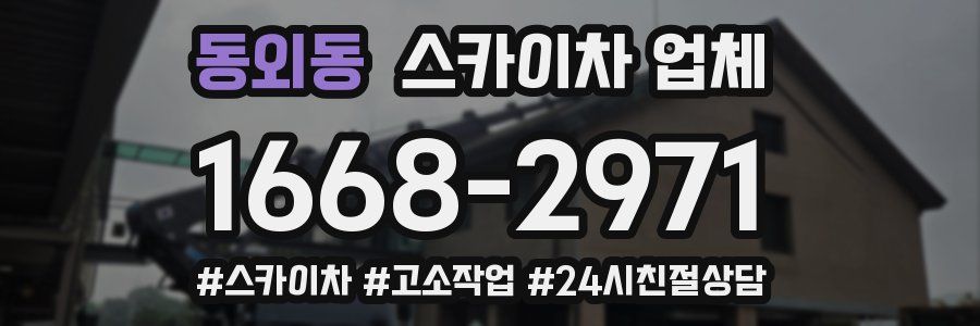 동외동 스카이차 업체