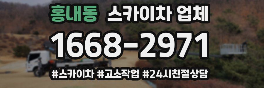 홍내동 스카이차 업체