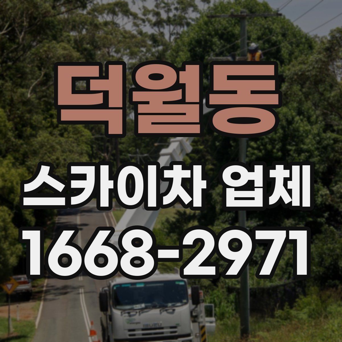 덕월동 스카이차 업체 이용 전 현장 사진으로 미리 점검하기