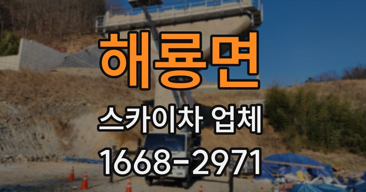 해룡면 스카이차 업체
