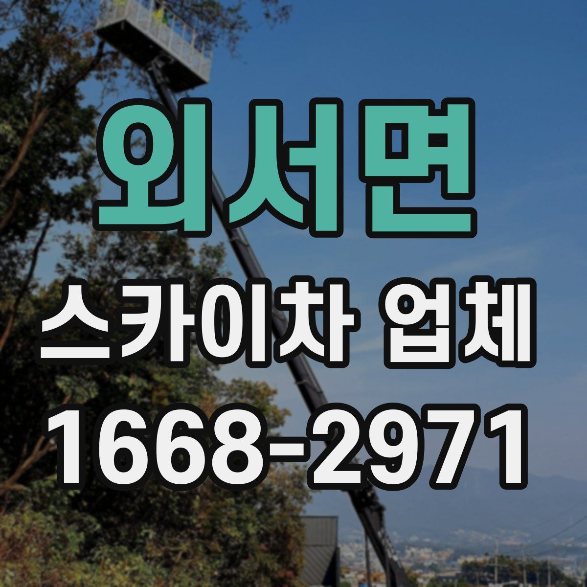 외서면 스카이차 업체