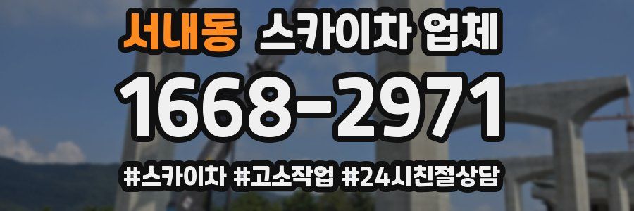 서내동 스카이차 업체