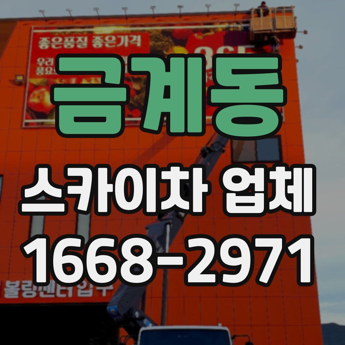 금계동 스카이차 업체
