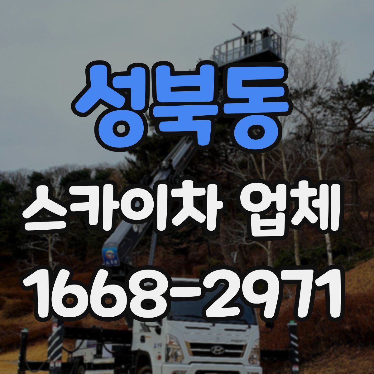 성북동 스카이차 업체