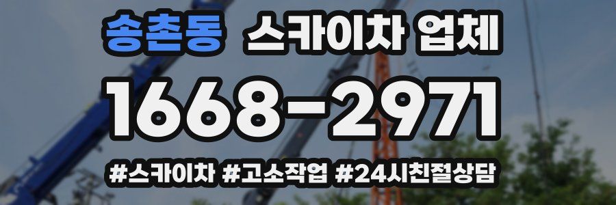 송촌동 스카이차 업체
