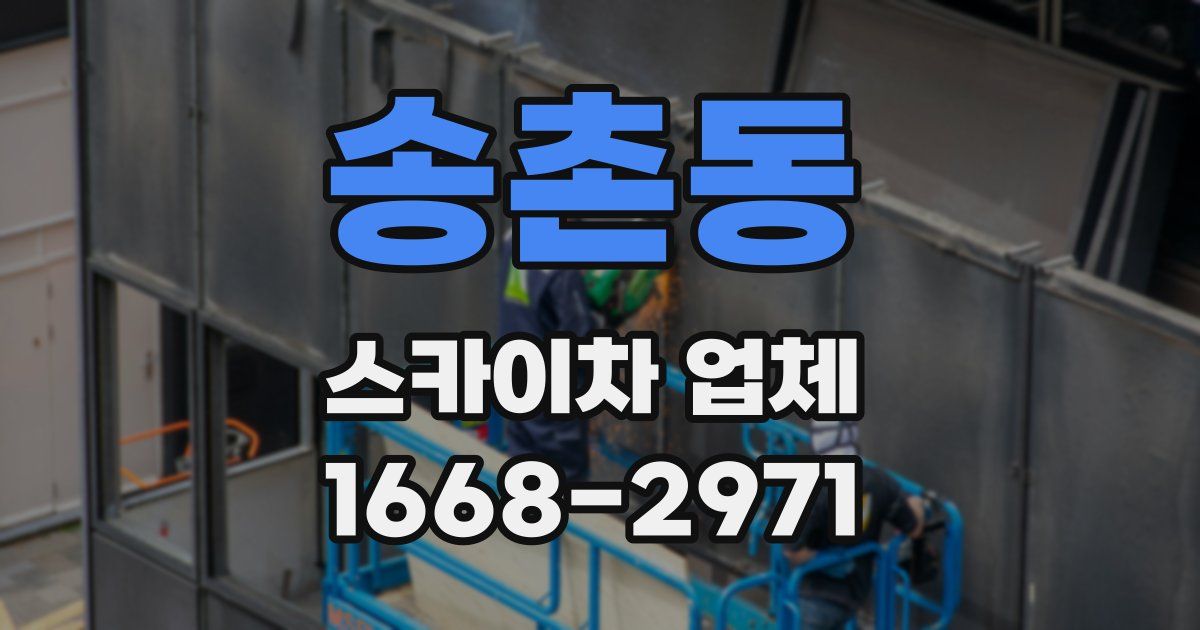 송촌동 스카이차 업체