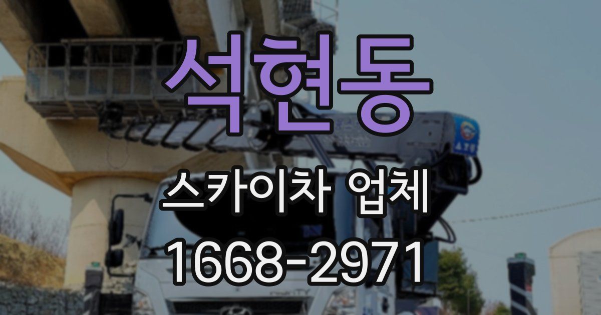 석현동 스카이차 업체