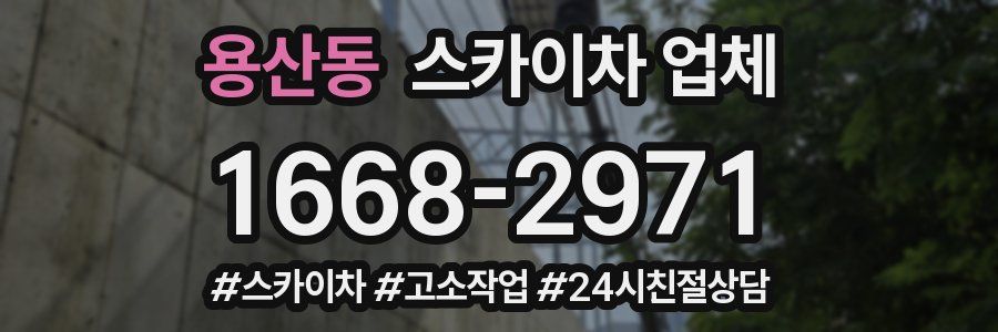 용산동 스카이차 업체