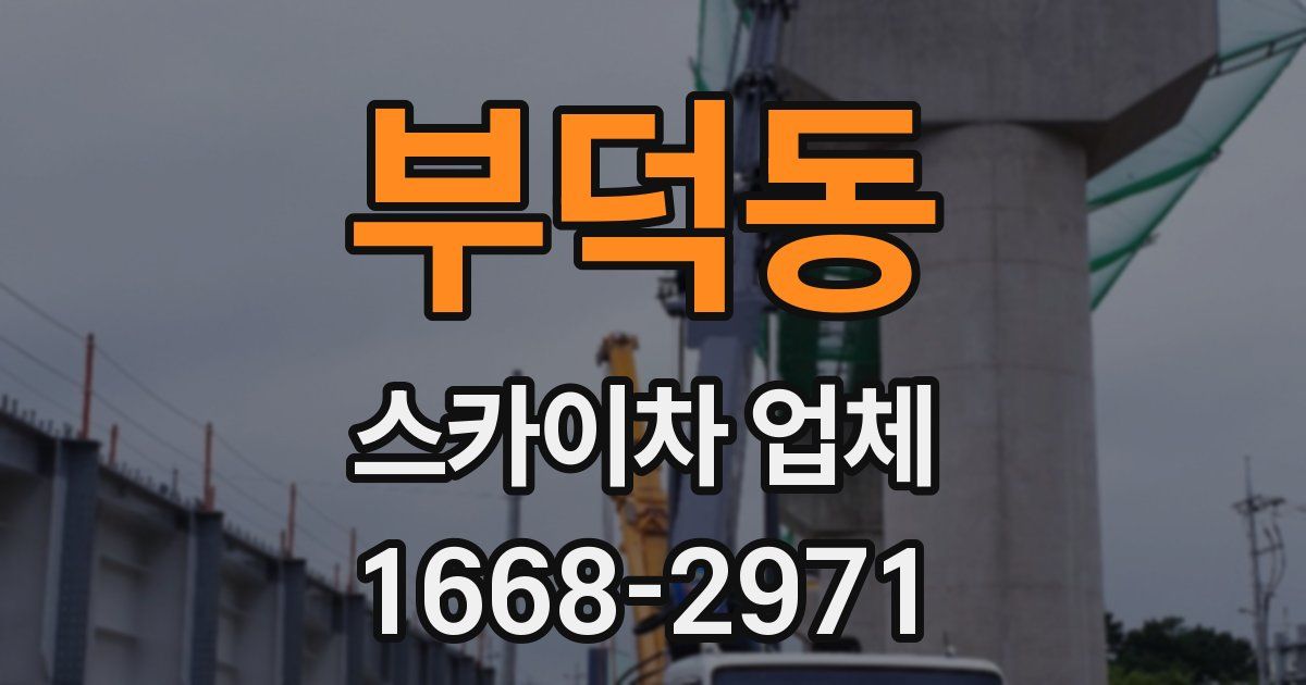 부덕동 스카이차 업체