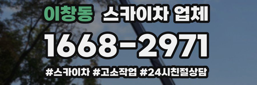 이창동 스카이차 업체