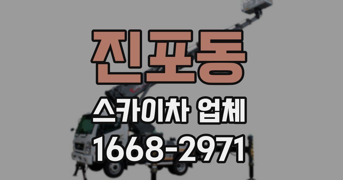 진포동 스카이차 업체