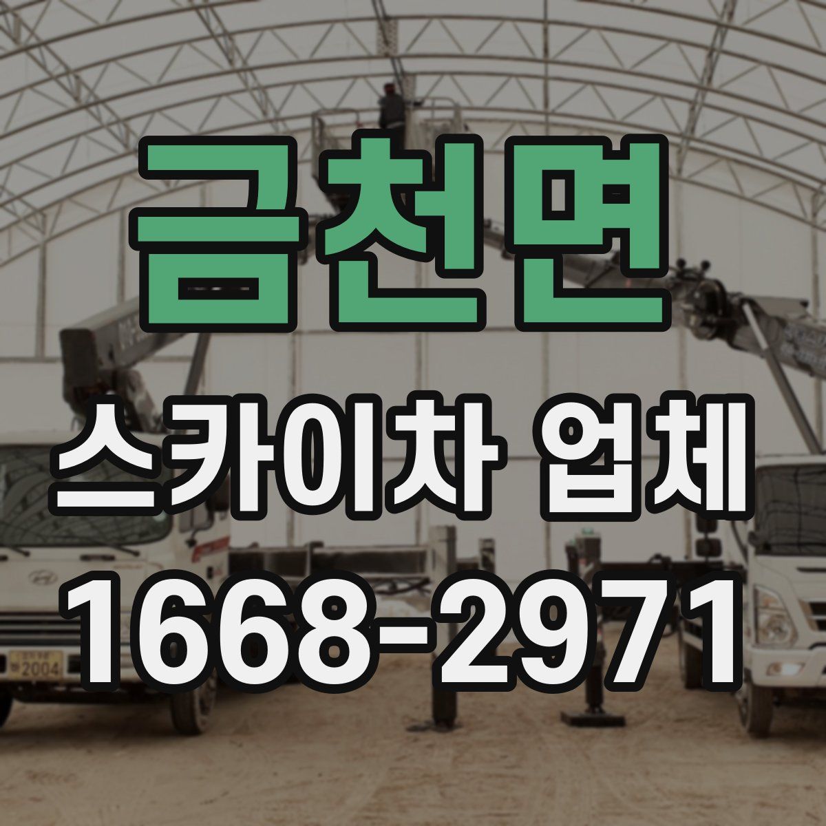 금천면 스카이차 업체