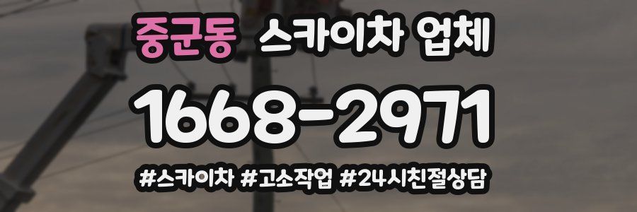 중군동 스카이차 업체