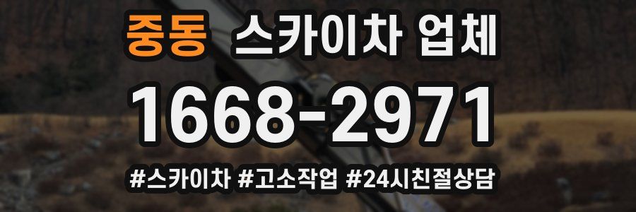 중동 스카이차 업체