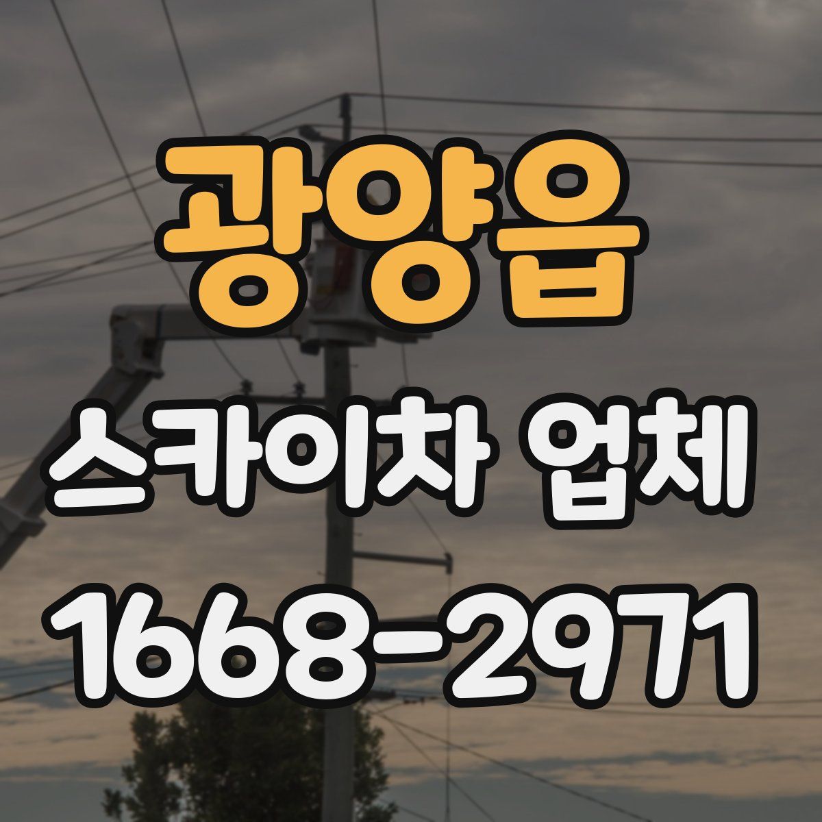 광양읍 스카이차 업체