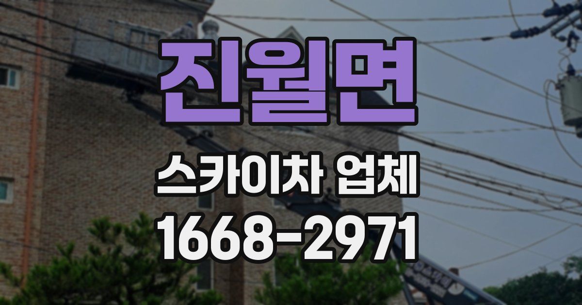 진월면 스카이차 업체