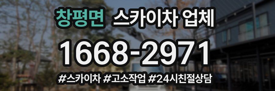 창평면 스카이차 업체