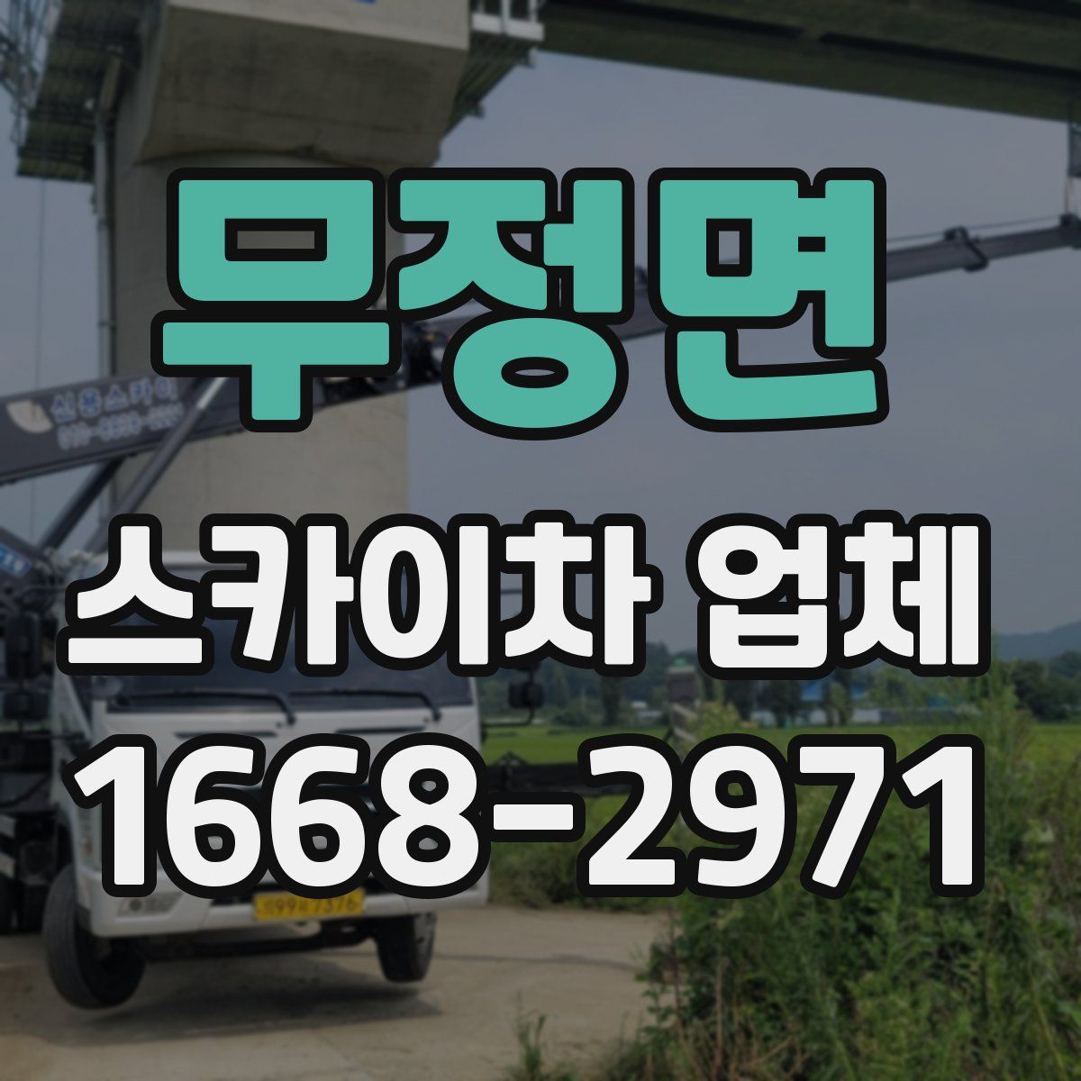 무정면 스카이차 업체