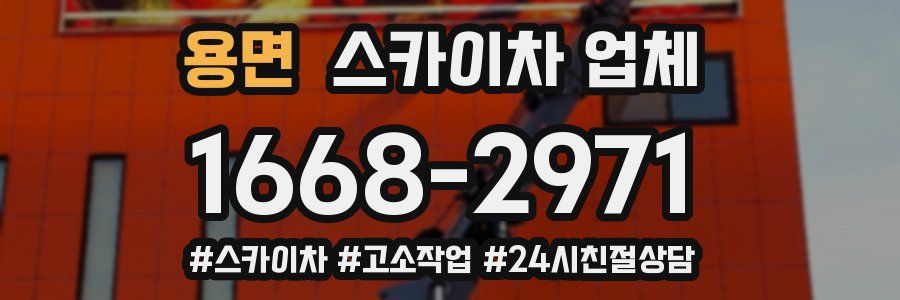 용면 스카이차 업체