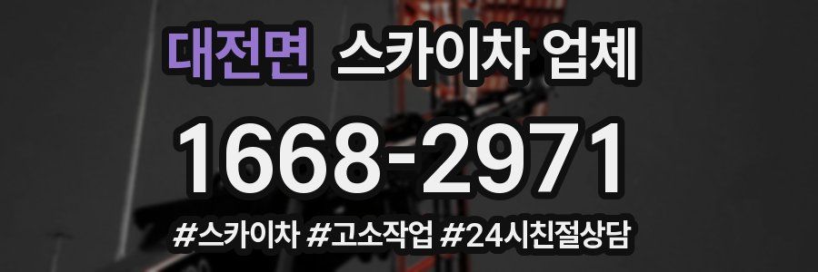 대전면 스카이차 업체