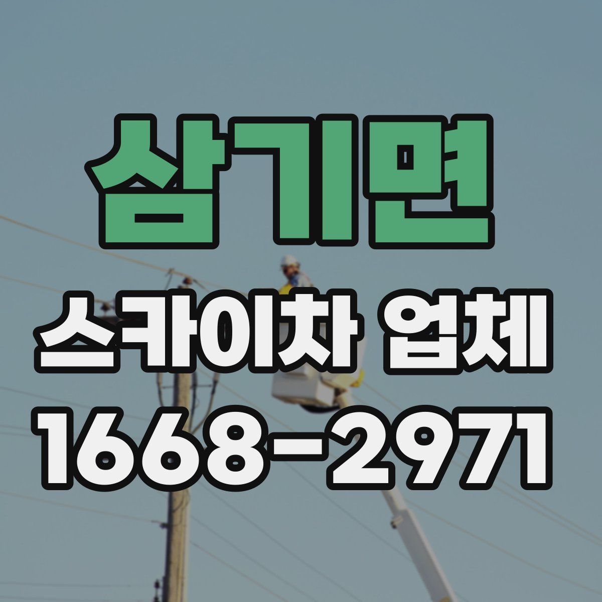 삼기면 스카이차 업체