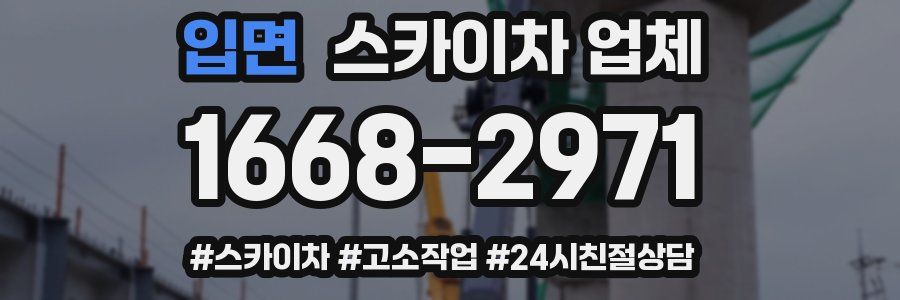 입면 스카이차 업체