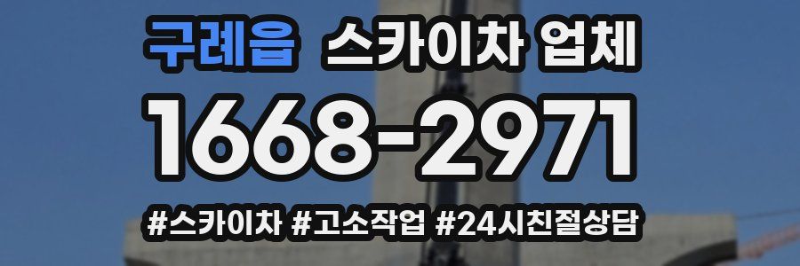구례읍 스카이차 업체