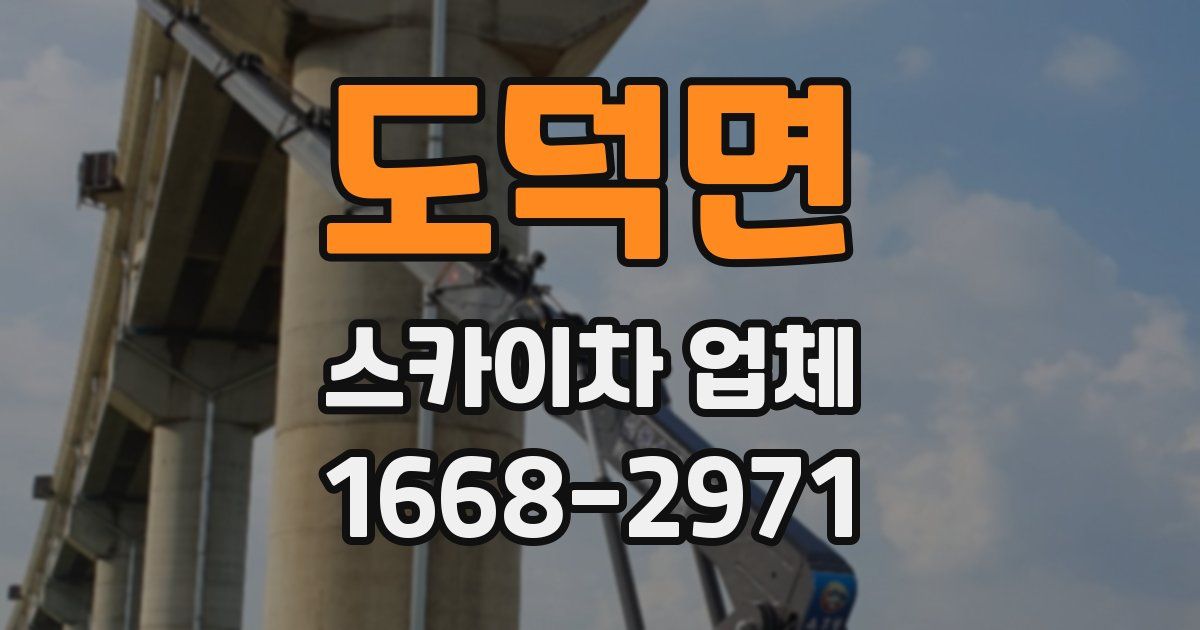 도덕면 스카이차 업체
