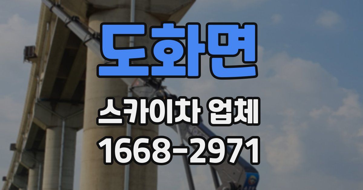 도화면 스카이차 업체