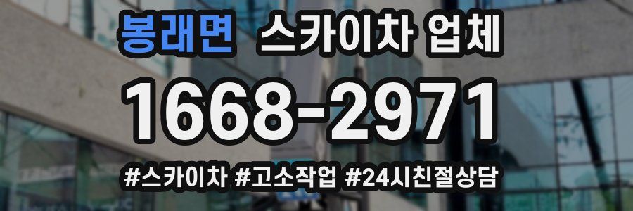 봉래면 스카이차 업체
