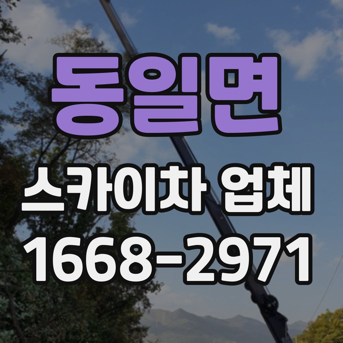 동일면 스카이차 업체