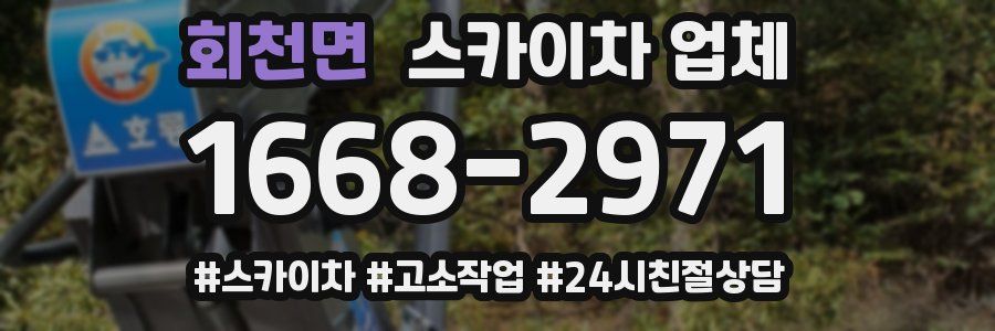 회천면 스카이차 업체